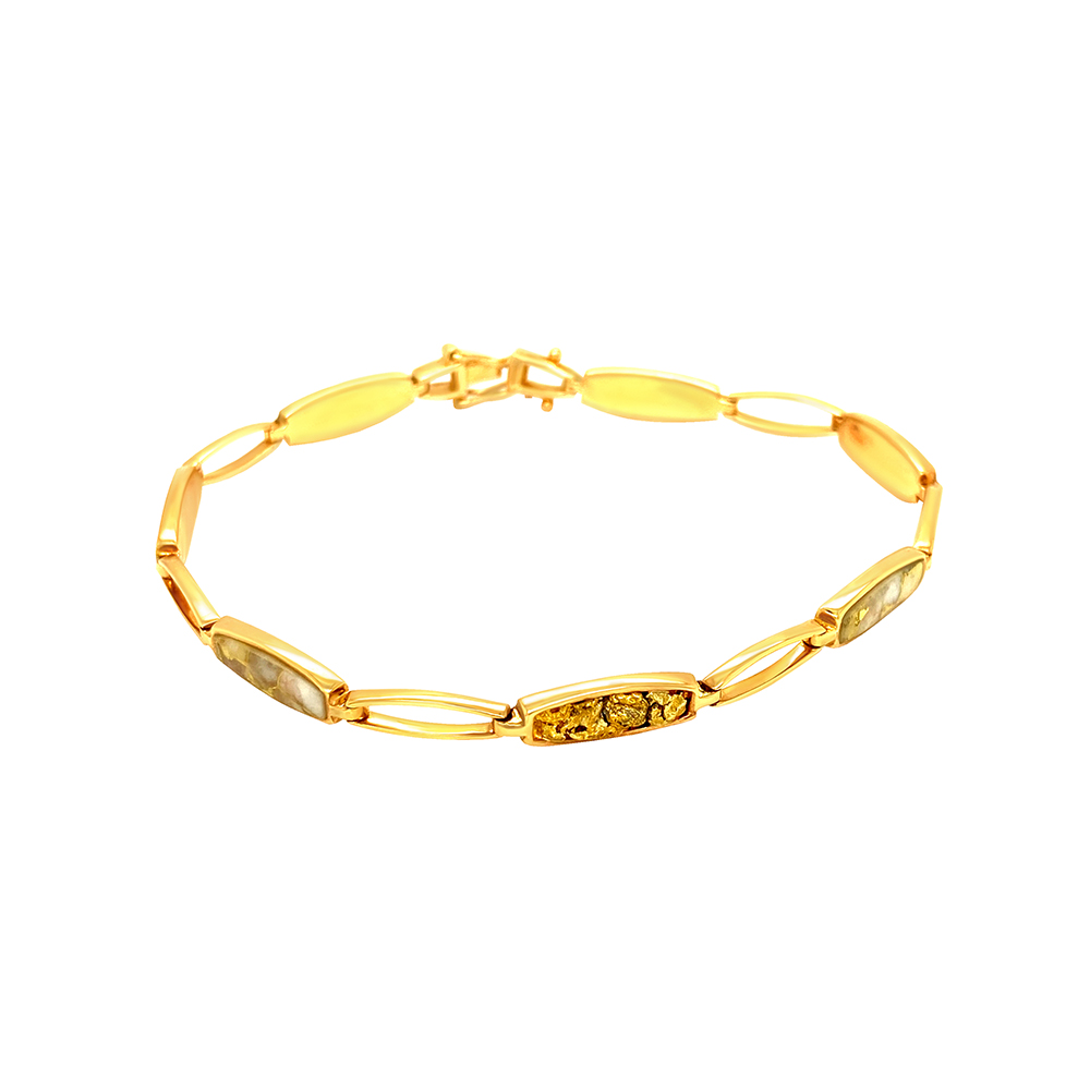 Sabal Minor Gold Nugget Stretchy Bracelet Set